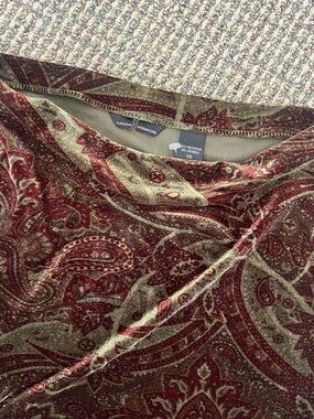 Y2K Moda International Paisley Velvet Mini Skirt